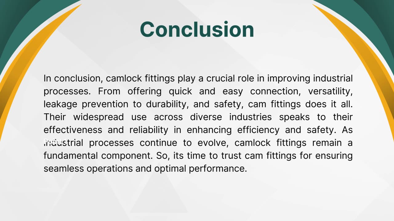 5 Ways Camlock Fittings Improve Industrial Processes