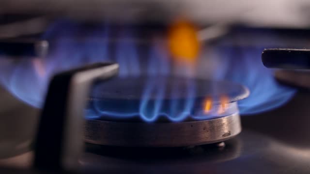 Gas Hob Lighting Slow Motion