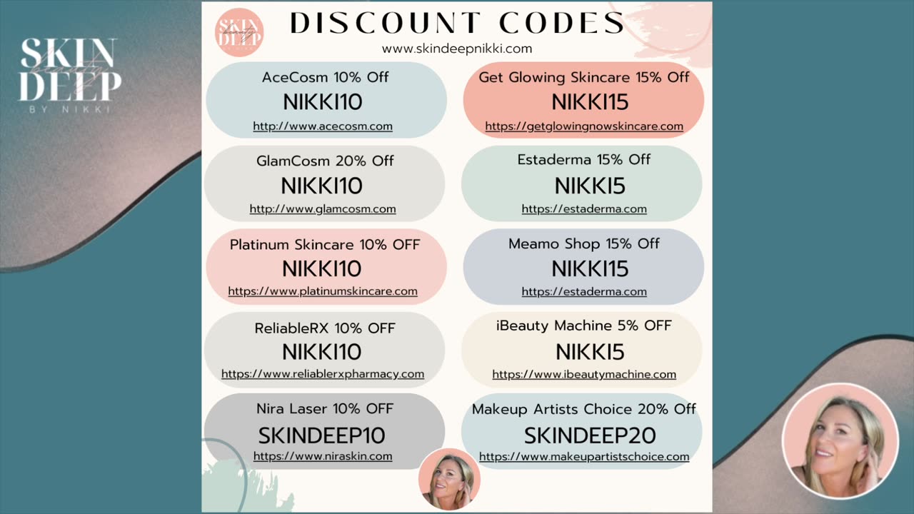 DISCOUNT CODES for KOREAN SKINCARE