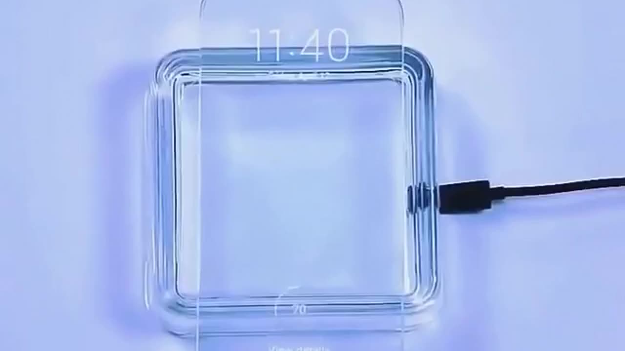 Prototype of a transparent smartphone