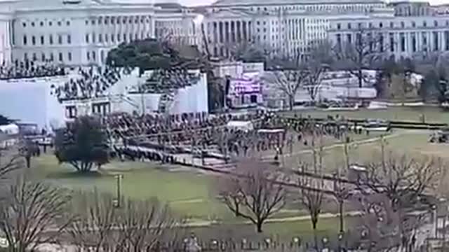 Unlike any inauguration in American History