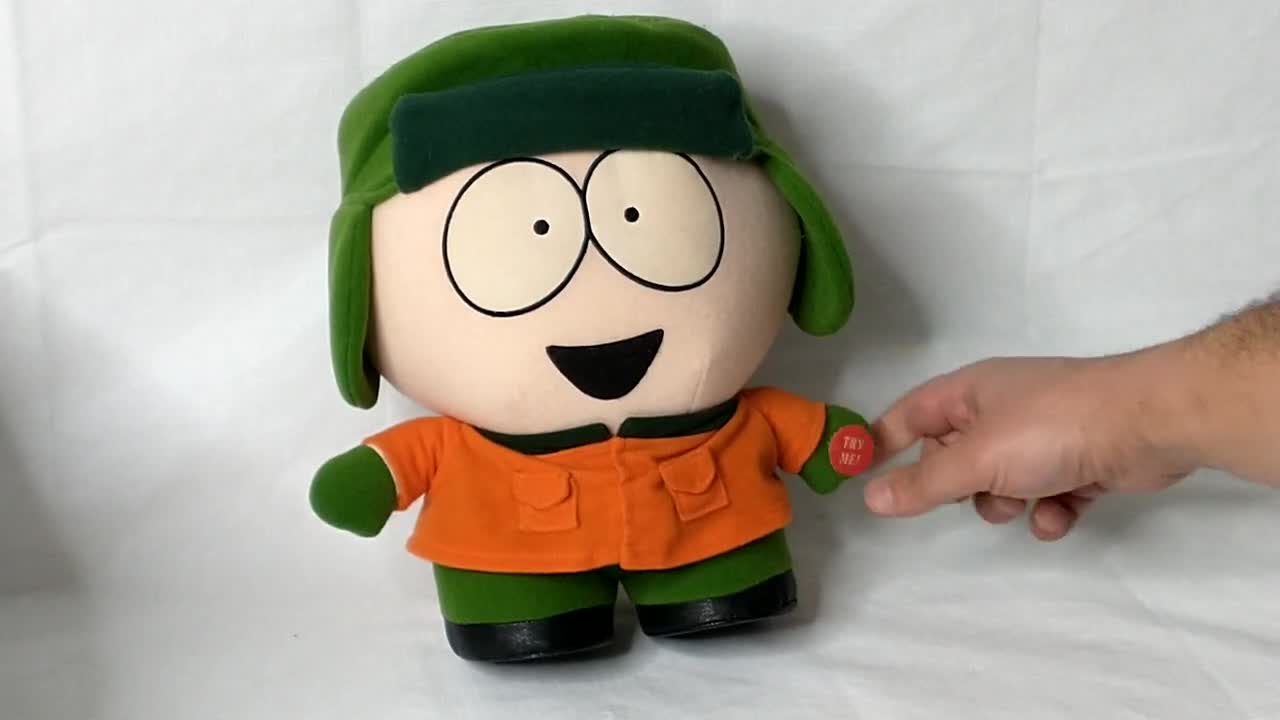 Vintage South Park 10" Plush Talking KYLE Fun For All 1998