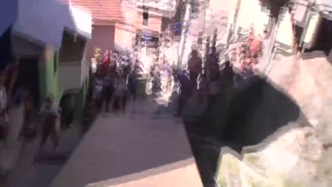 Amazing POV - downhill MTB bike race in Brazilian favela