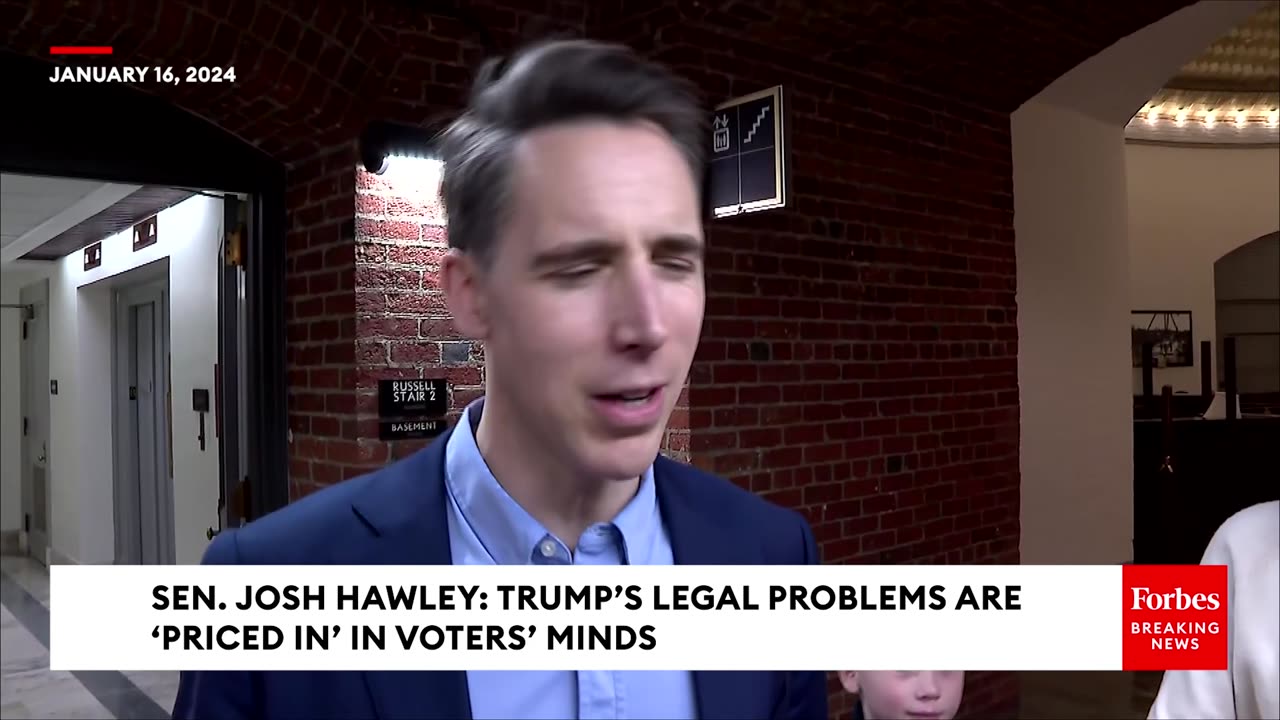 Josh Hawley: Trump's Legal Problems Are 'Priced In' In Voters' Minds