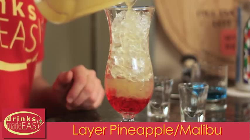 How To : Make A Paradise Tropical Layered Cocktail