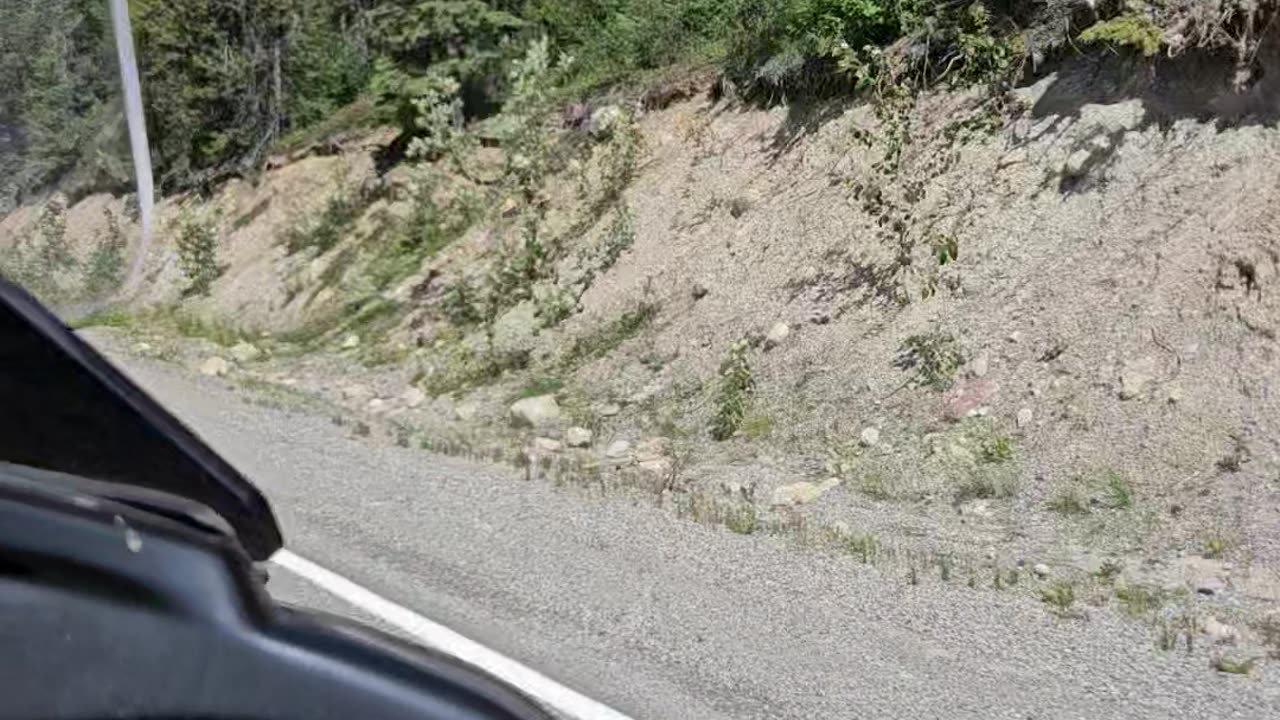 Just random mountain road.