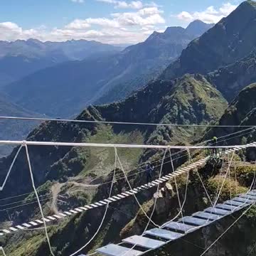 Swing in the mountains