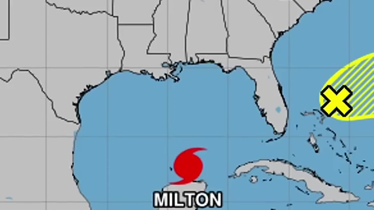 The Hurricane Milton on its way to Florida