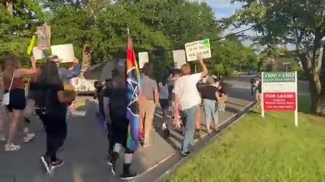 Graphic Language: Pro-Choice Protestors March to Justice Alito’s Home Chanting Obscenities