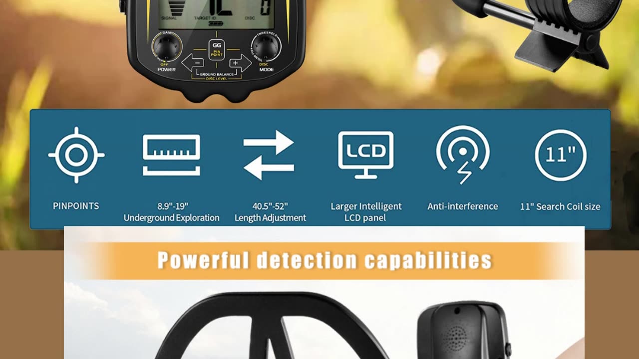 Professional Metal Detector Underground Depth 2.5m Scanner Search