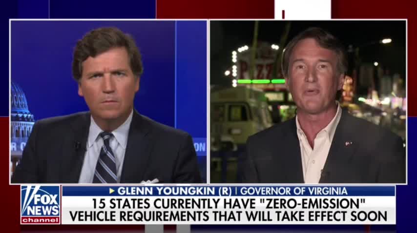 Gov. Glenn Youngkin talks about pushing to reverse a law that would see gas vehicles!