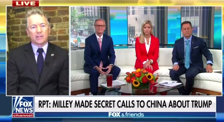 Rand Paul- Milley should be interviewed and take a polygraph test- if true it’s treason