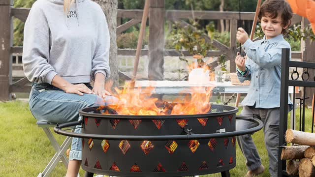 VIVOHOME Outdoor Fire Pit