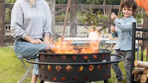 VIVOHOME Outdoor Fire Pit