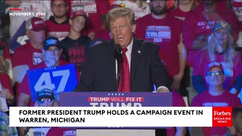 Trump Rails Against Biden During MI Rally- They Fraudulently Claimed 88,000 Jobs Were Created