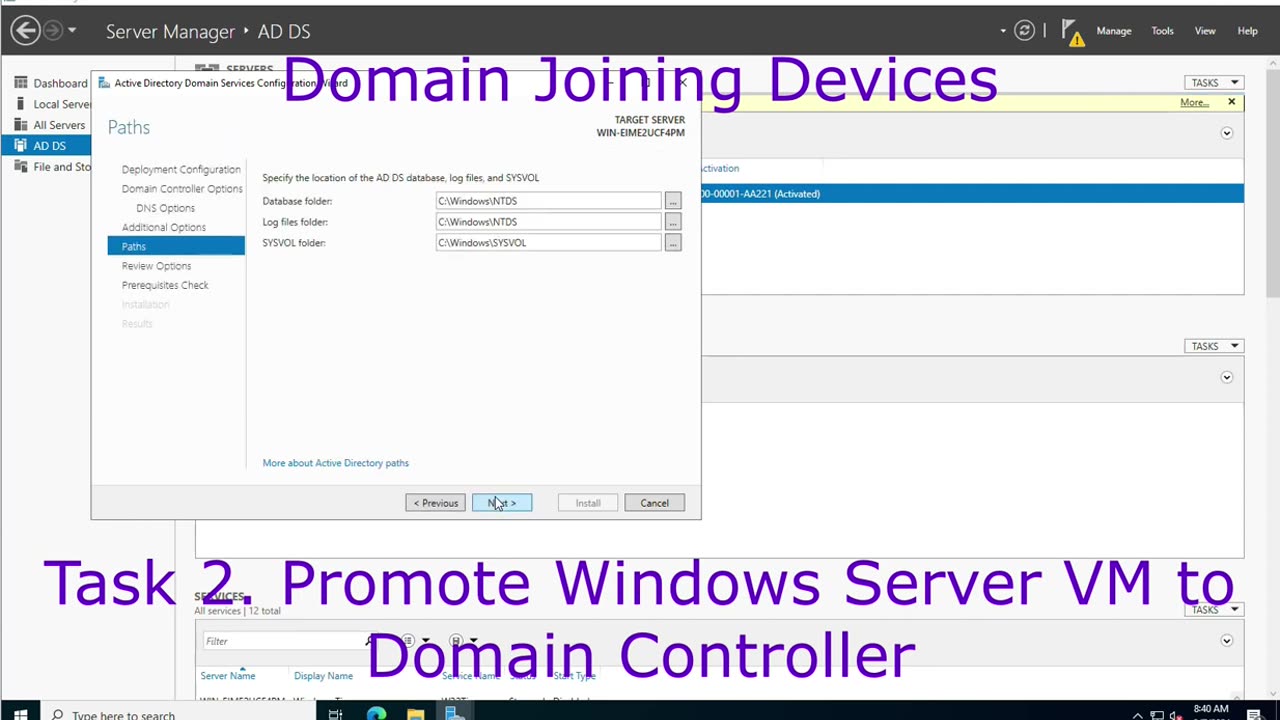 Learn to Domain Join a Device to the Active Directory