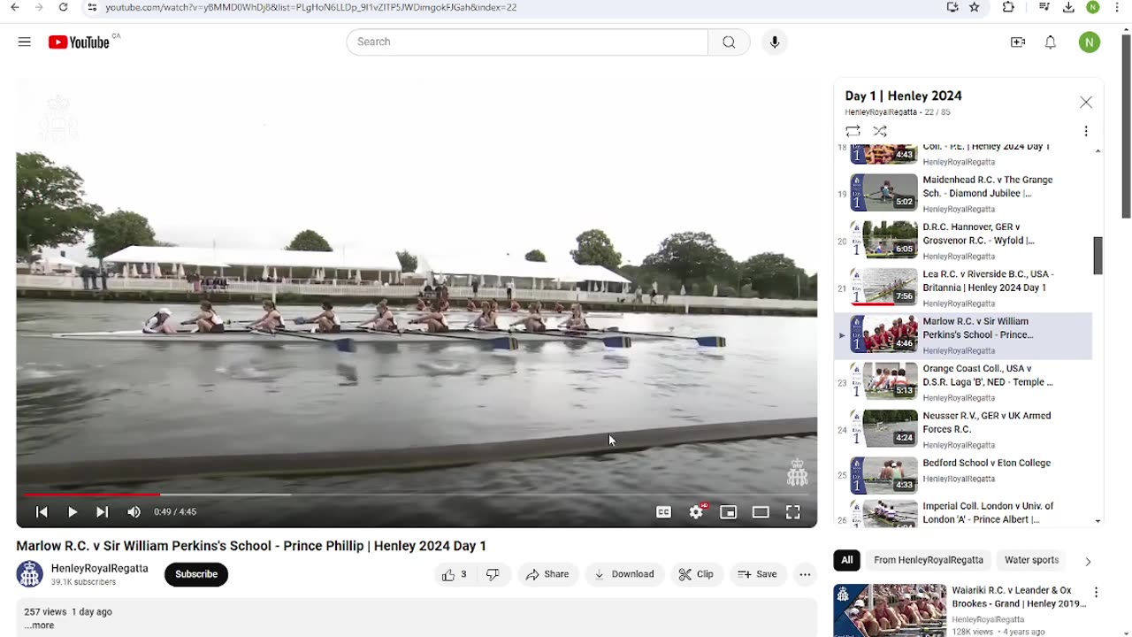 24.07.03 Henley Royal Regatta Day 1 Thoughts Part 2