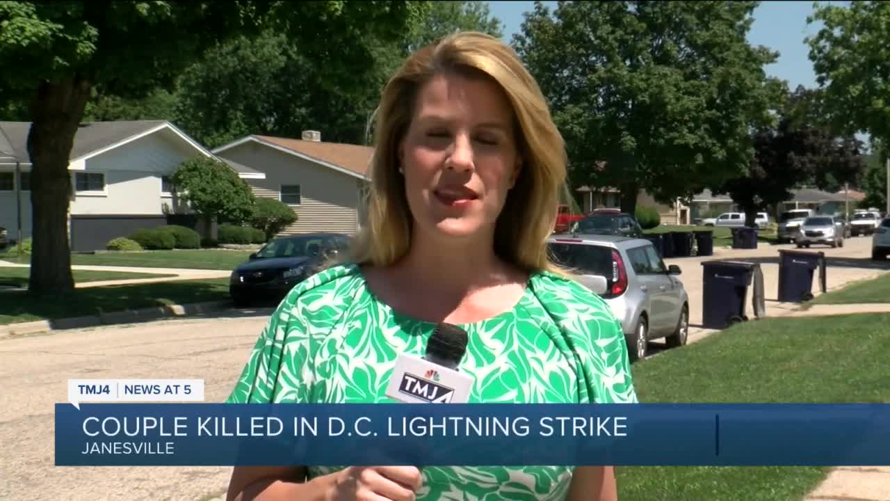 Janesville couple dies after being struck by lightning in Washington DC