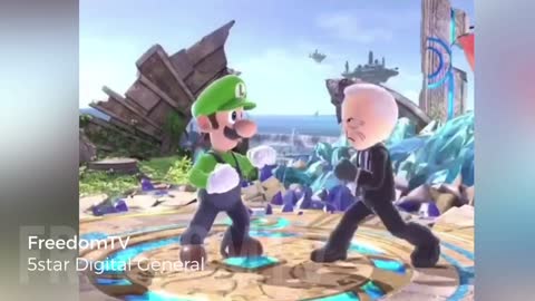 Joe Biden plays Mario kart and loses