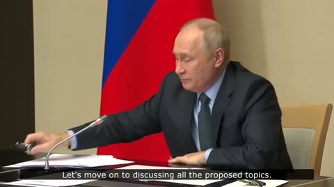 Putin, meeting with members of security council 30.10.2023. English sub