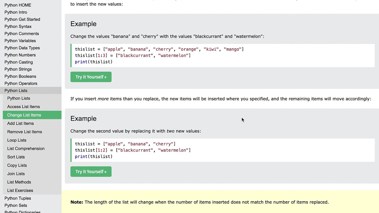 Python Coding for beginners 20 - Remove, Sort and Change list items