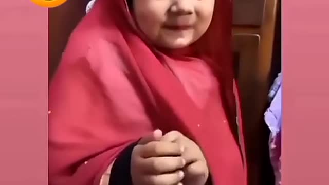 Lovely expression of cute baby