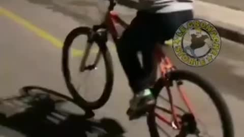 facial collision bike