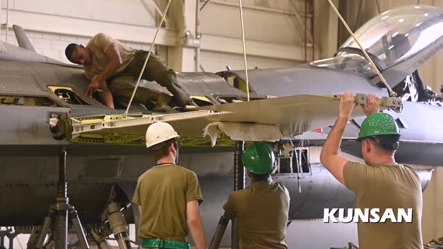 F-16 fuel system replace.