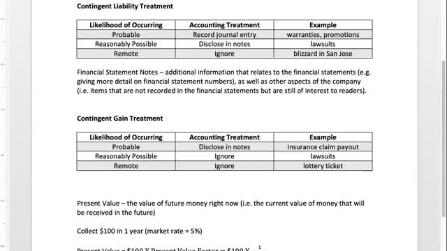 Bus 20 Lecture 16 - Current Liabilities