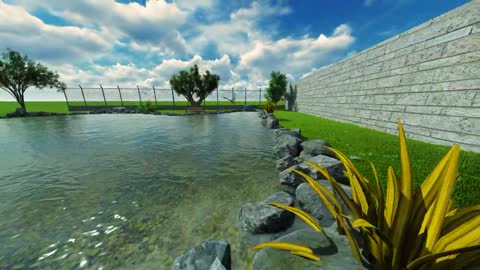 Ornamental Lake 3d Project