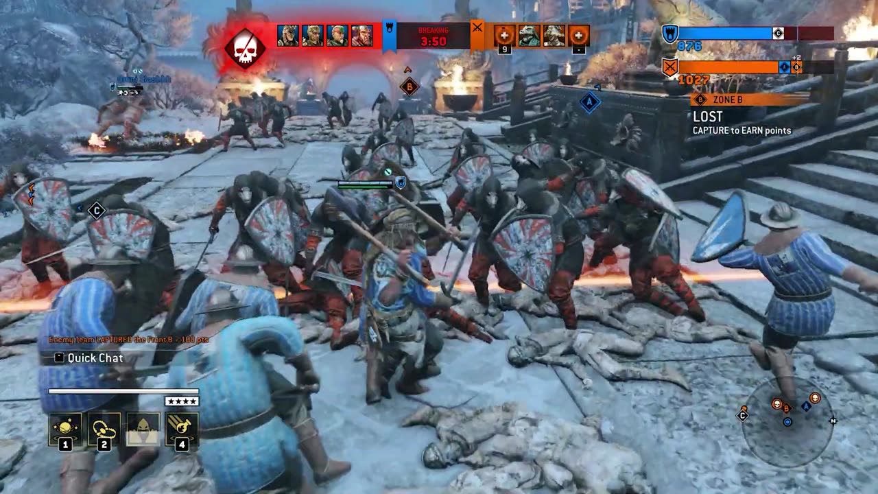 [For Honor] Multiplayer 4V4 Berserker Gameplay