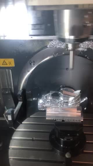 Rifle receiver machining on 5 axis DMG mill