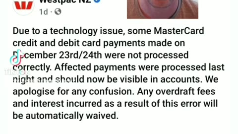 Westpac tech issue probes that cash is cool