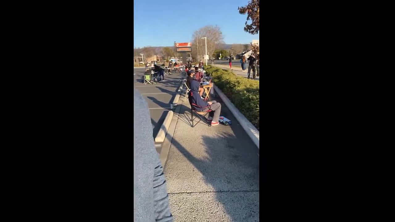 California Students Hold Sit-In Protest Outside High School To Push For In-Classroom Learning