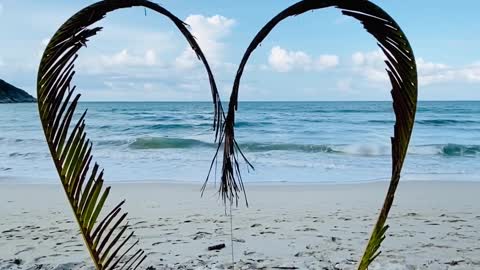 Heart on the beach