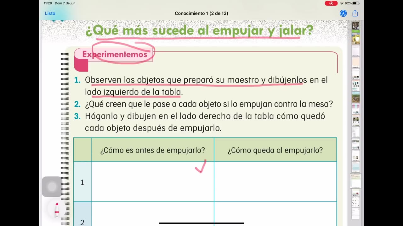 Cambio y movimiento. Conocimiento del medio. Primer grado. Pag. 142 a la 149