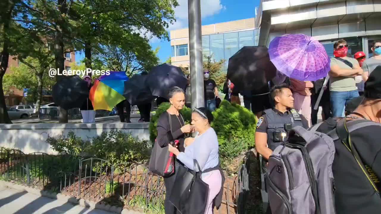 Happening now in Queens Library where Drag Queen story hour in taking place.