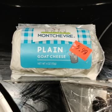 Eating Montchevre Plain Goat Cheese, Dbn, MI, 11/12/23