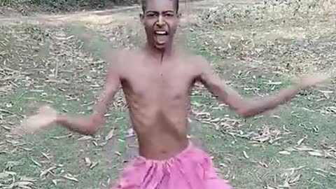 Desi Indian guy dancing in funny way