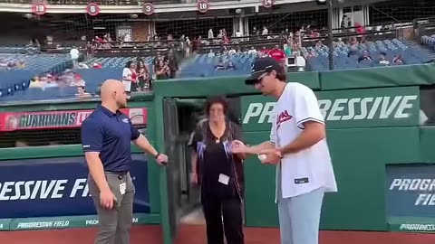 THROWING THE FIRST PITCH ⚾️