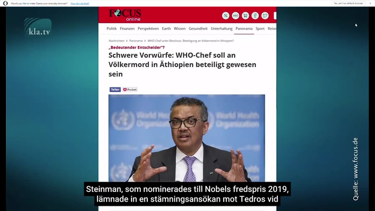 Tedros, terroristen som styr WHO