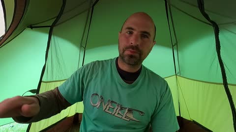 Vlog in the tent . Cloud peak 82