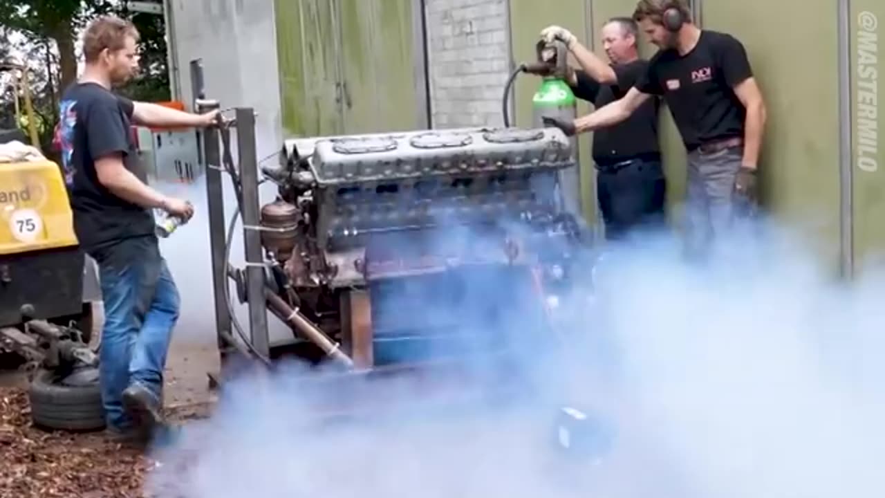 TANK ENGINE STARTED AFTER 28 LONG YEARS