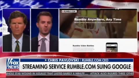 Rumble sues Google/YouTube