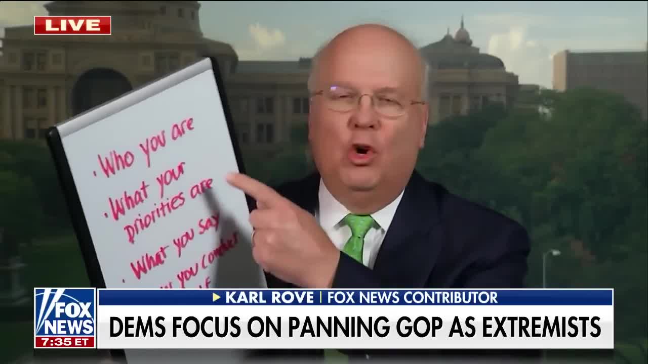 If you do extreme things, they might view you as an extremist_ Karl Rove.