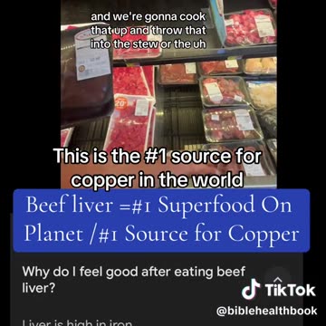 #1 Copper Source= Beef Liver