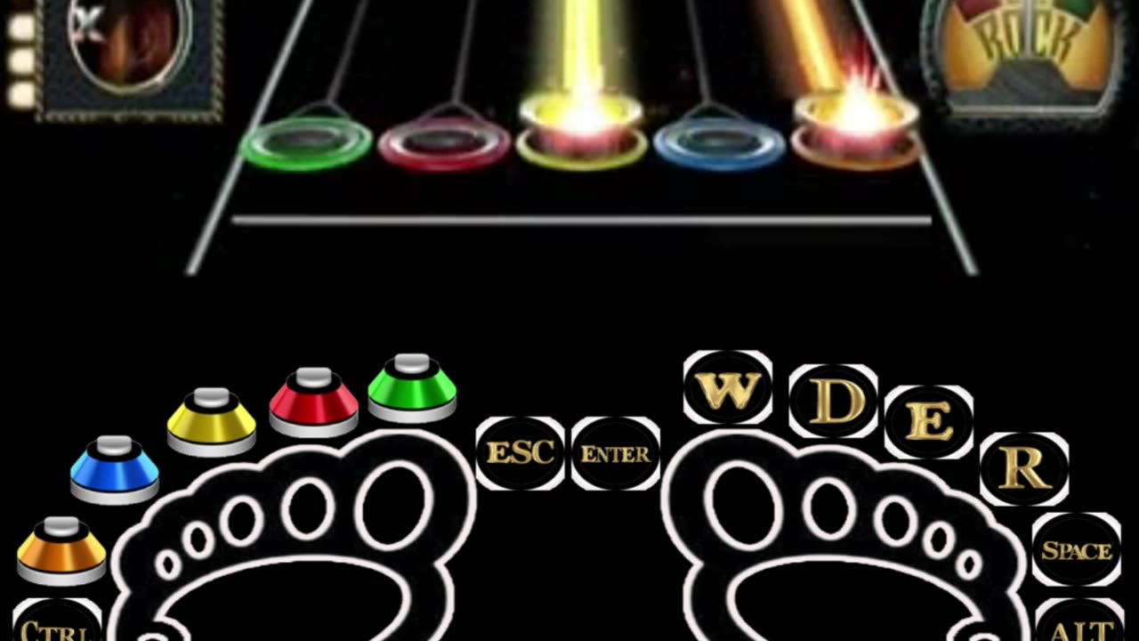 Guitar Hero II 👣 Clone Hero 👣Foot Exercise 👣 足部运动 👣 발 운동 👣 упражнение на ногу 👣 (29)