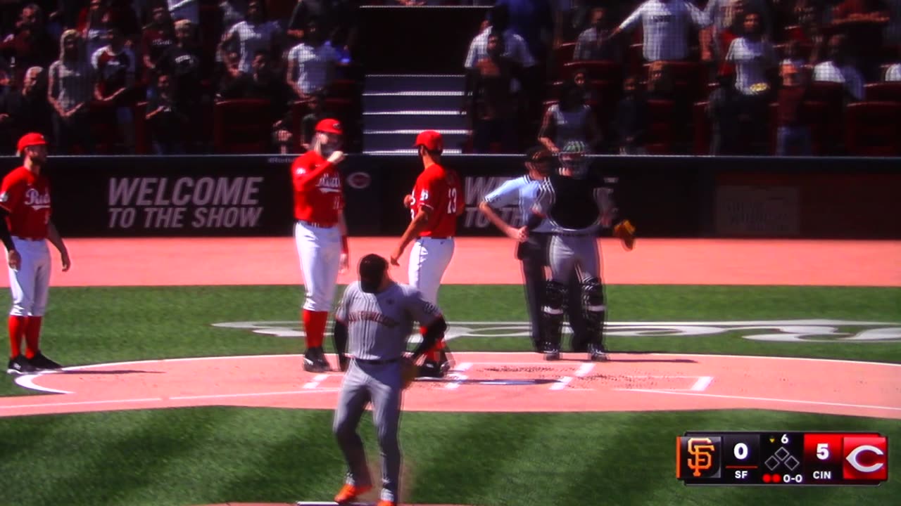 MLB The Show: Cincinnati Reds vs San Francisco Giants (S5 G113 Hulse Hits for Cycle)