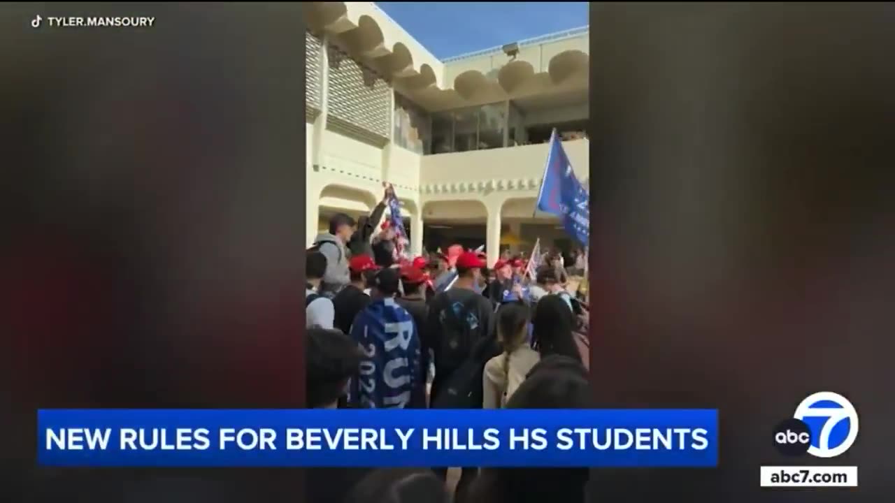 Beverly Hills High School bans student gatherings over Trump parties