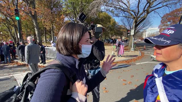 Michelle Marrow at the Million MAGA March